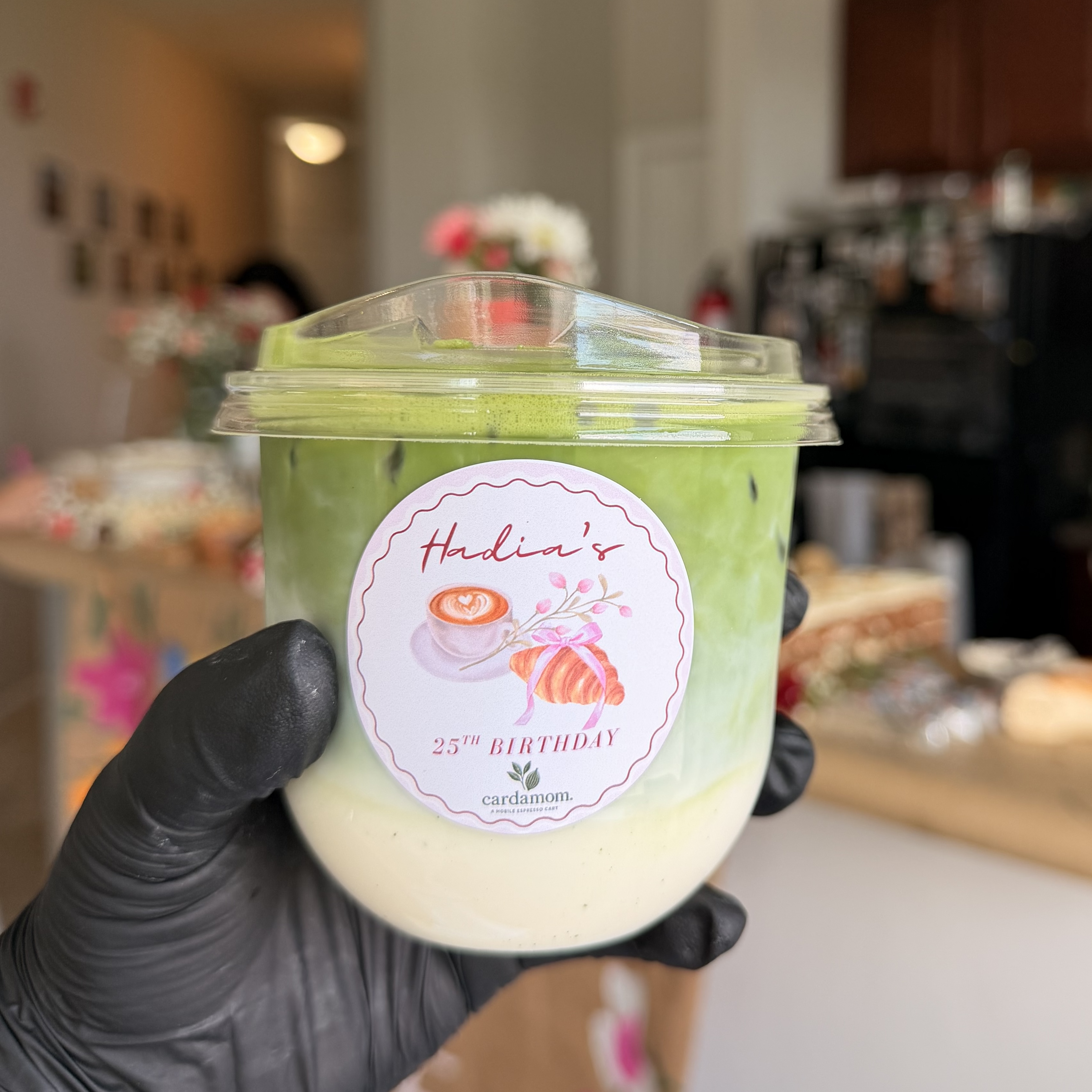 Cardamom espresso cart at a private party